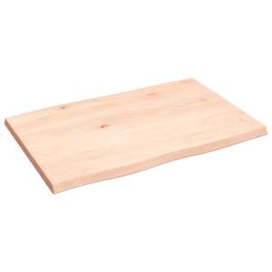 Stolní deska 60 x 40 x 2 cm neošetřený masivní dub živá hrana - obrázek 4