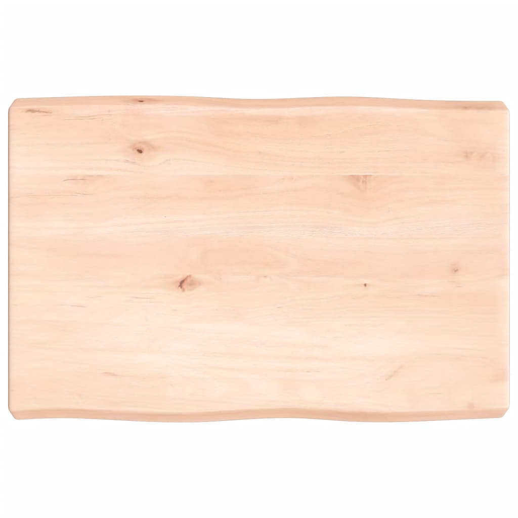 Dessus de table bois chêne massif non traité bordure assortie