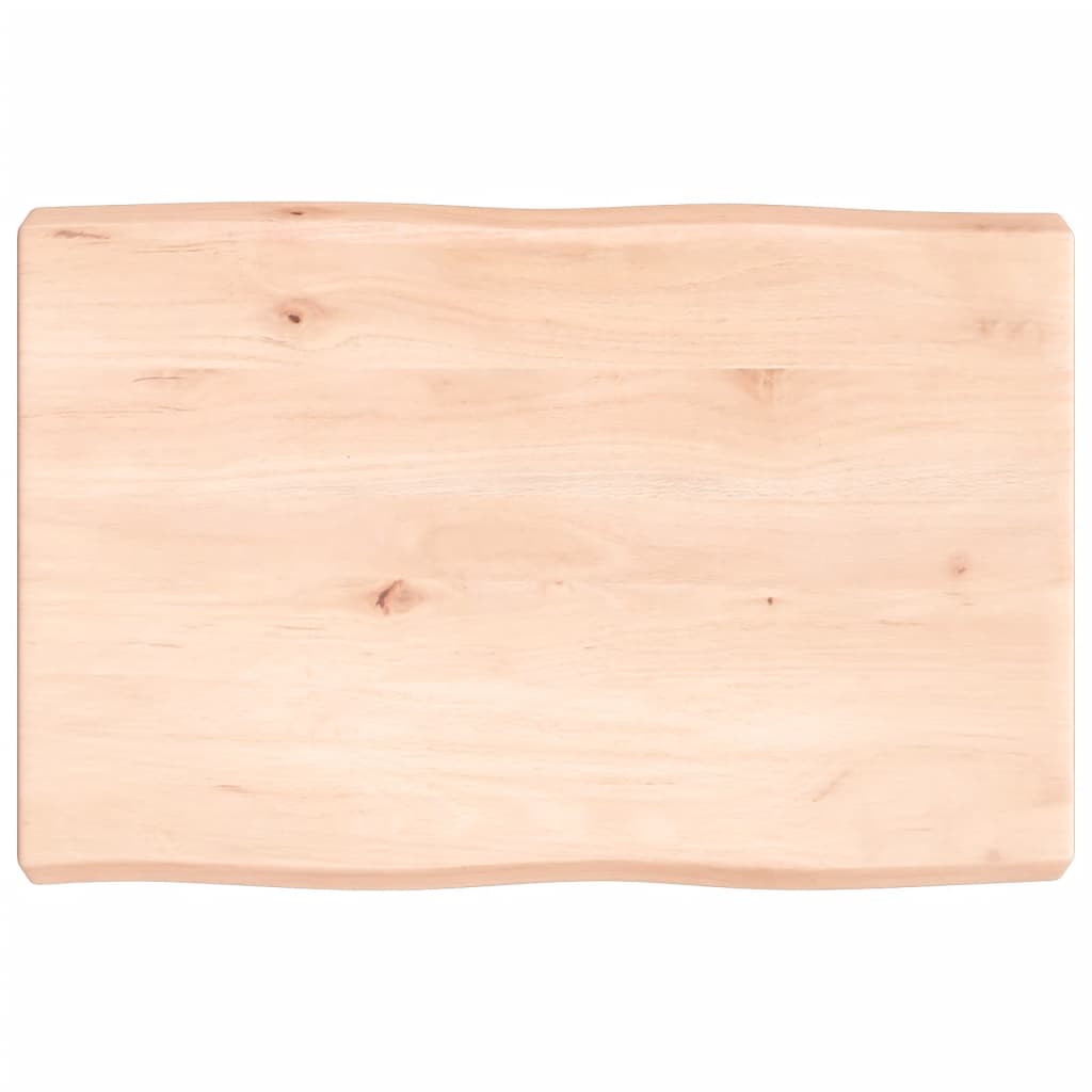 vidaXL Blat masă 60x40x(2-6) cm lemn stejar netratat contur organic