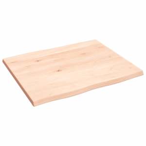 Stolní deska 60 x 50 x 2 cm neošetřený masivní dub živá hrana - obrázek 4