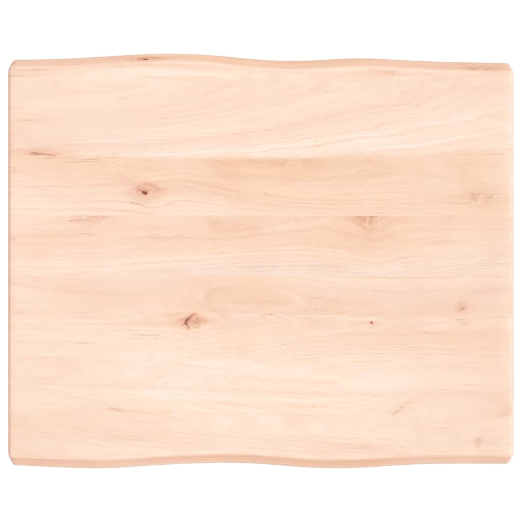 Dessus de table bois chêne massif non traité bordure assortie
