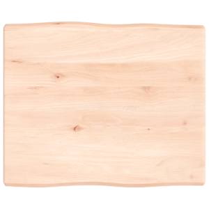 Stolní deska 60x50x(2-4) cm neošetřený masivní dřevo živá hrana - obrázek 2