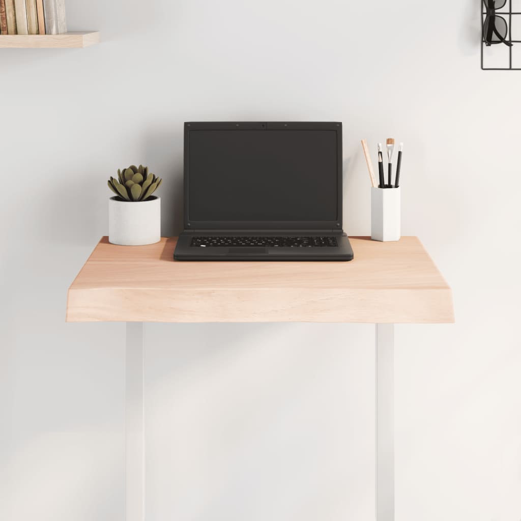 vidaXL Stolová doska 60x50x(2-6) cm neošetrený masív živé hrany