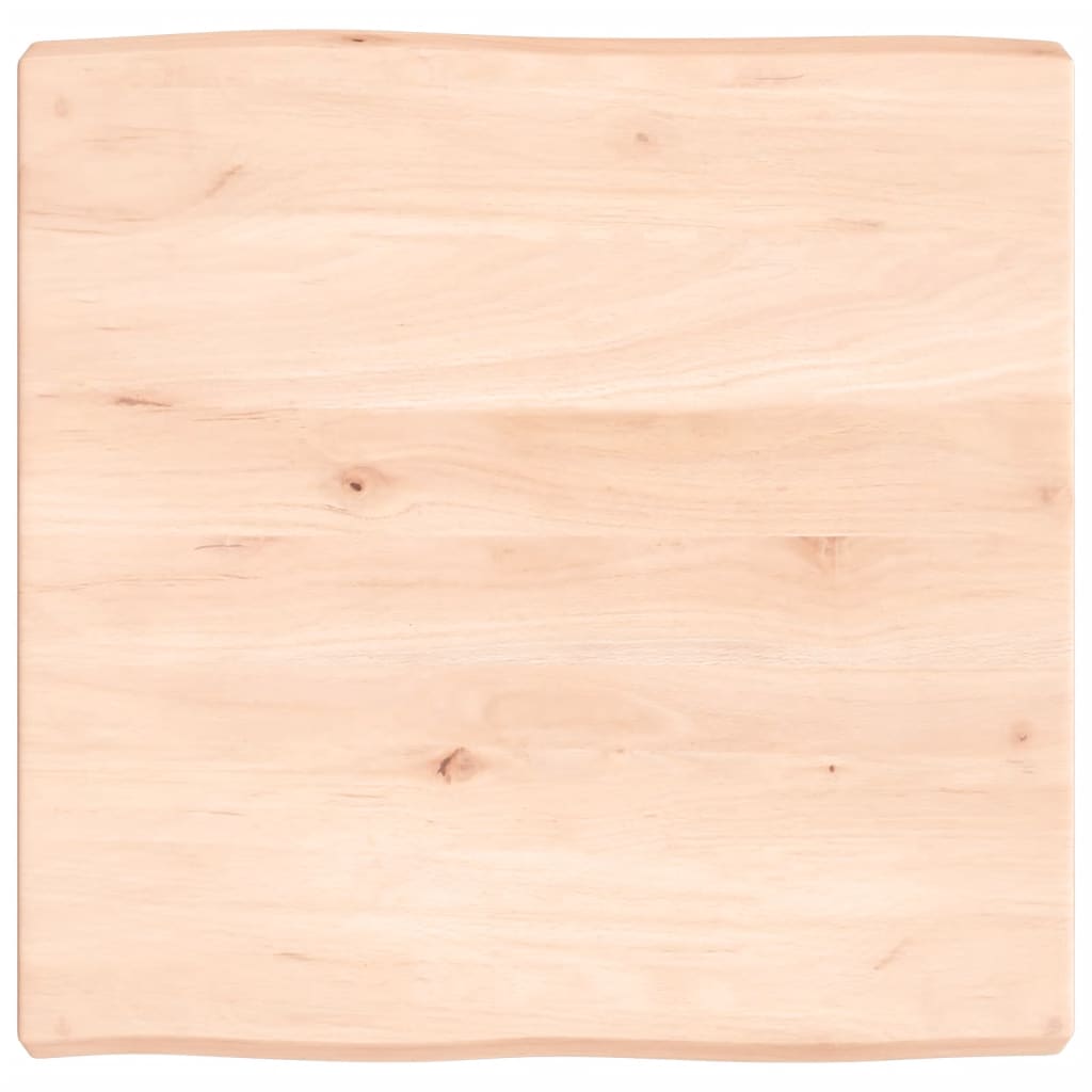 Stolní deska 60 x 60 x 6 cm neošetřené masivní dubové dřevo