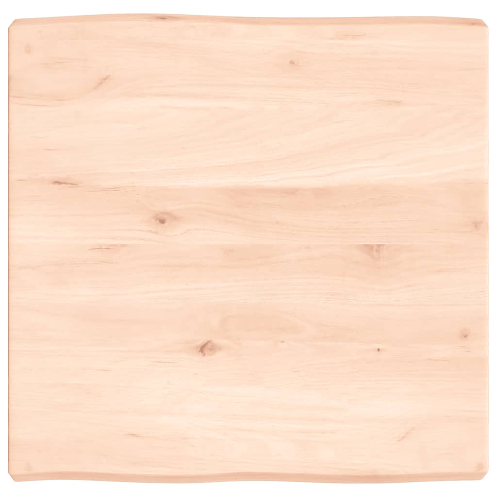 vidaXL Blat masă 60x60x(2-6) cm lemn stejar netratat contur organic