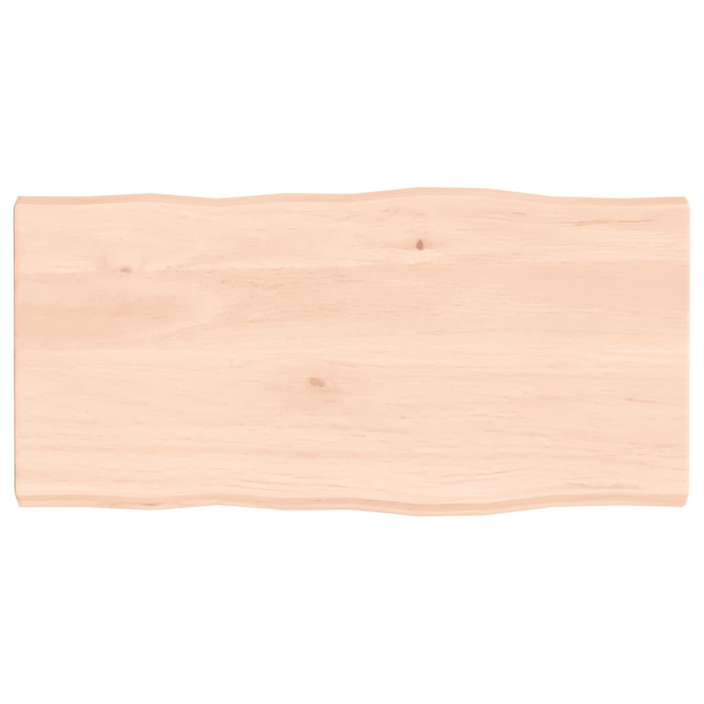 vidaXL Stolní deska 80x40x(2-4) cm neošetřený masivní dřevo živá hrana