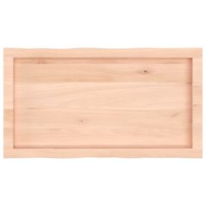 Stolní deska 80x40x(2-4) cm neošetřený masivní dřevo živá hrana - obrázek 5