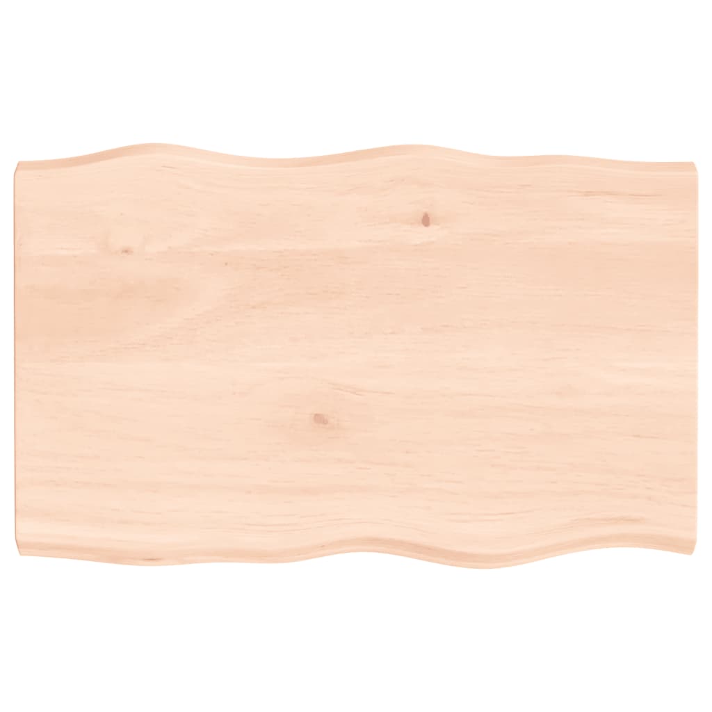 Dessus de table bois chêne massif non traité bordure assortie