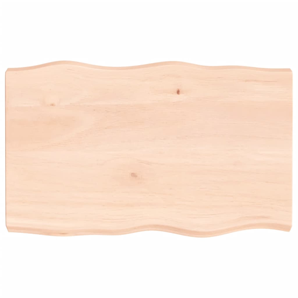 vidaXL Blat masă 80x50x(2-6) cm lemn stejar netratat contur organic