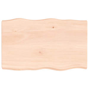 Stolní deska 80x50x(2-6) cm neošetřený masivní dřevo živá hrana - obrázek 2