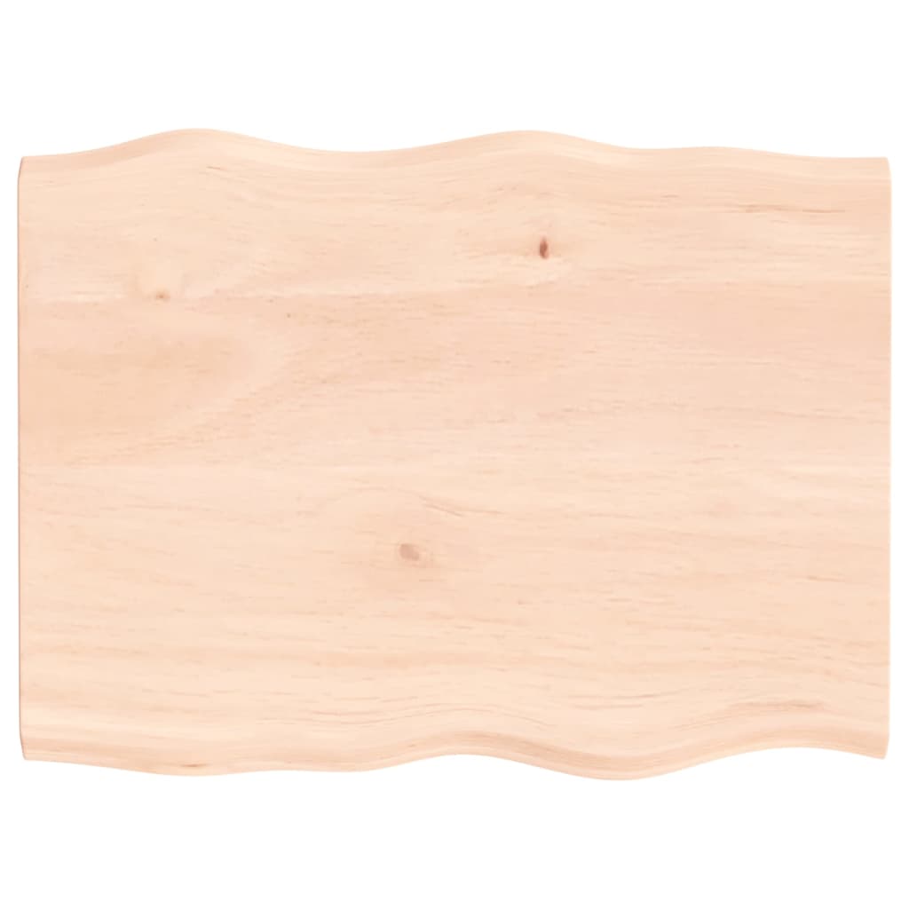 Dessus de table bois chêne massif non traité bordure assortie