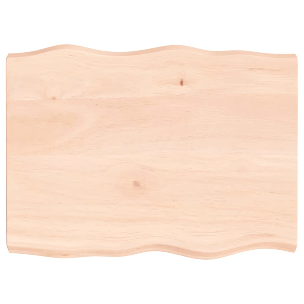 vidaXL Blat masă 80x60x(2-6) cm lemn stejar netratat contur organic