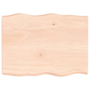 Stolní deska 80x60x(2-6) cm neošetřený masivní dřevo živá hrana - obrázek 2