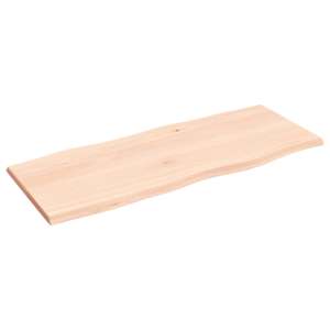 Stolní deska 100 x 40 x 2 cm neošetřený masivní dub živá hrana - obrázek 4