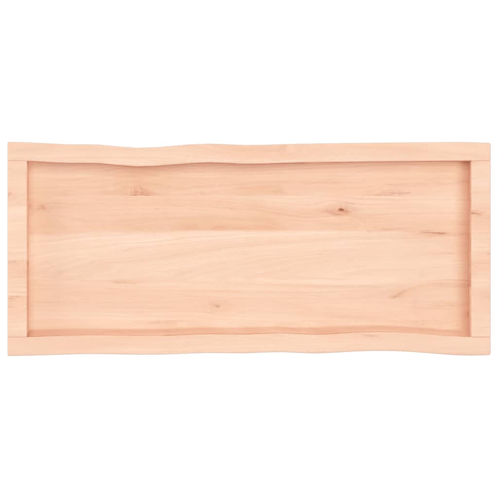 Stolní deska 100 x 40 x 4 cm neošetřené masivní dubové dřevo
