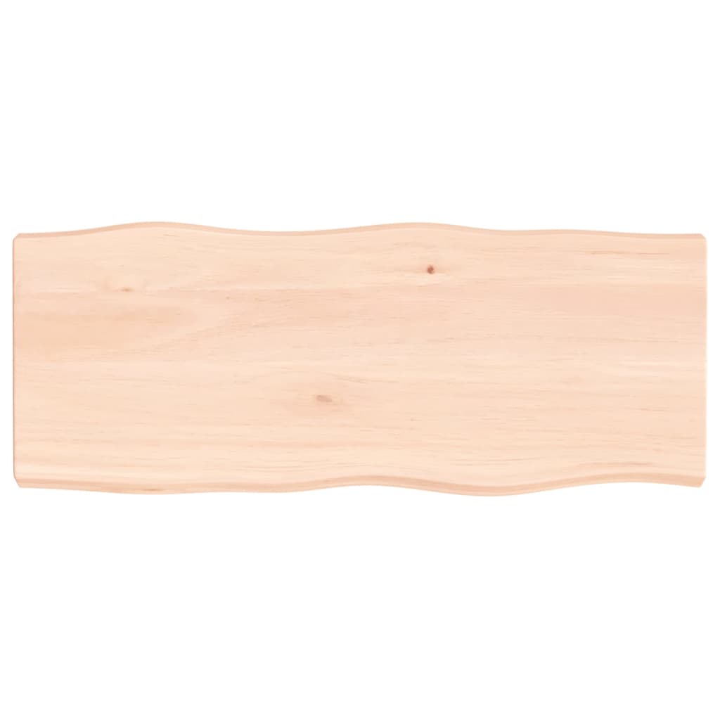 Stolní deska 100 x 40 x 6 cm neošetřené masivní dubové dřevo