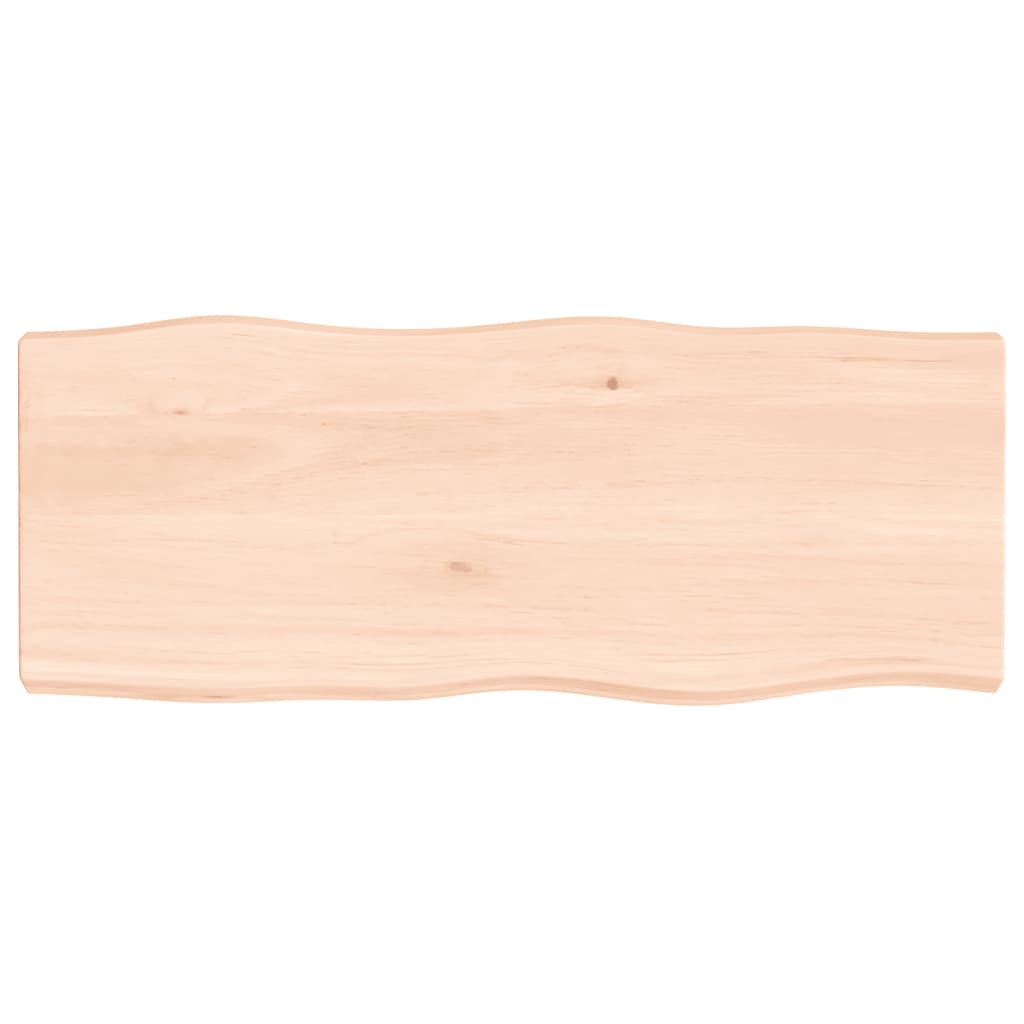 vidaXL StolnĂ­ deska 100x40x(2-6)cm neoĹˇetĹ™enĂ˝ masivnĂ­ dĹ™evo ĹľivĂˇ hrana