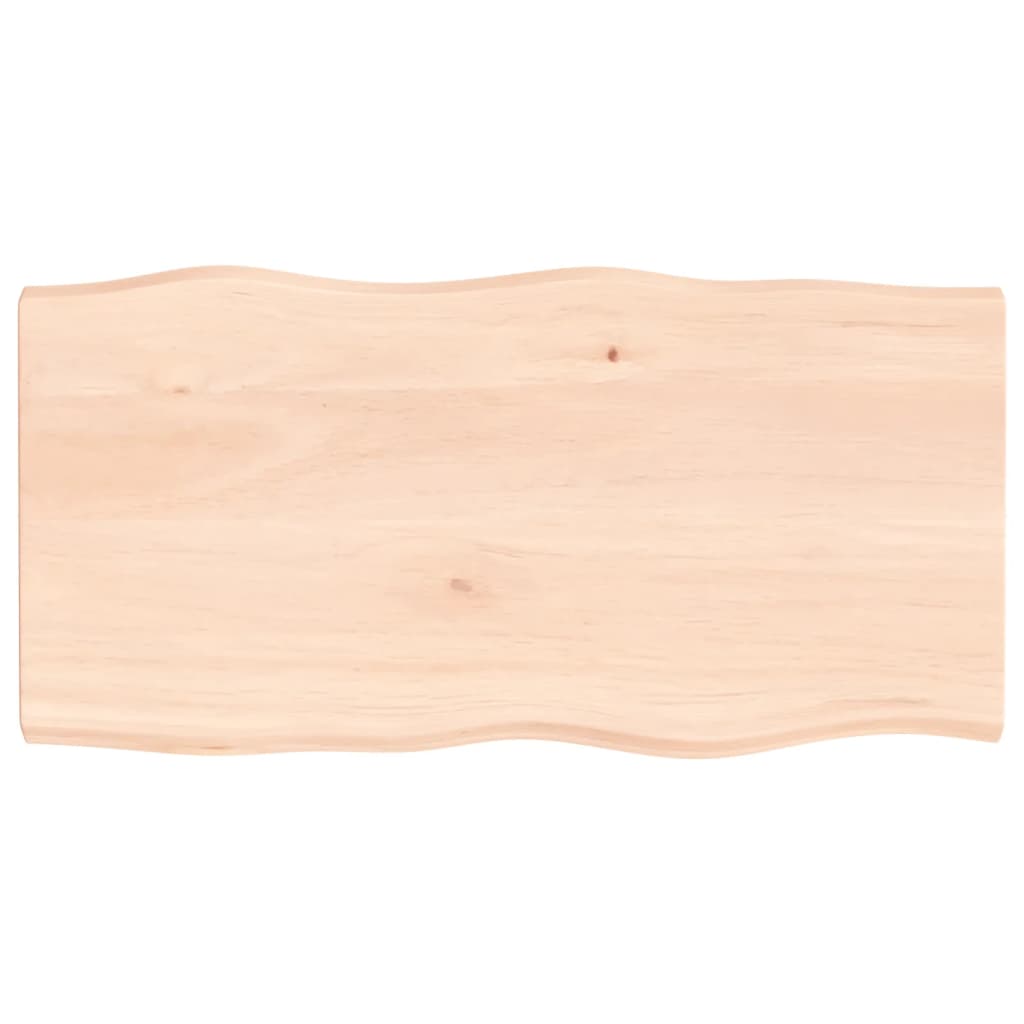 Stolní deska 100 x 50 x 4 cm neošetřené masivní dubové dřevo