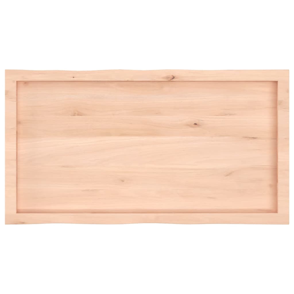 Stolní deska 100 x 50 x 6 cm neošetřené masivní dubové dřevo