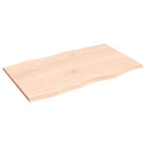 Stolní deska 100 x 60 x 2 cm neošetřený masivní dub živá hrana - obrázek 4