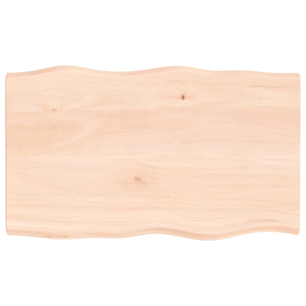 Dessus de table bois chêne massif non traité bordure assortie