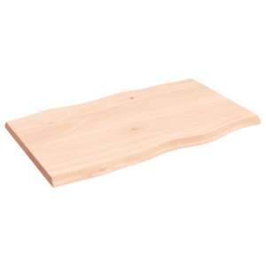 Stolní deska 100x60x(2-4)cm neošetřený masivní dřevo živá hrana - obrázek 4