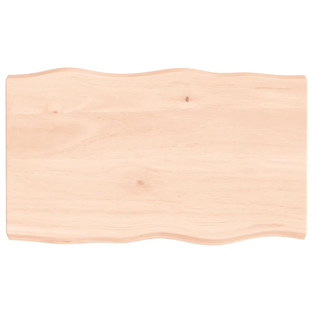 Dessus de table bois chêne massif non traité bordure assortie