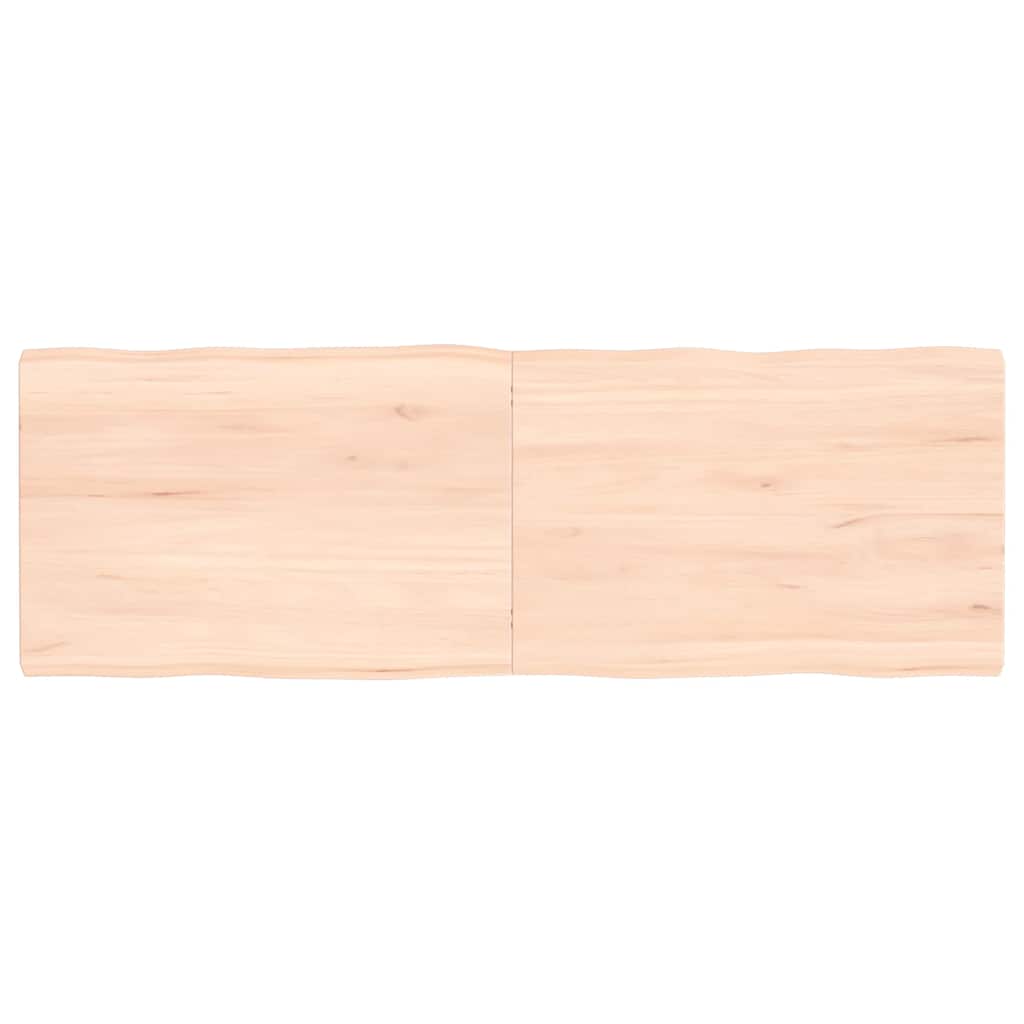 vidaXL Stolní deska 120x40x(2-4)cm neošetřený masivní dřevo živá hrana