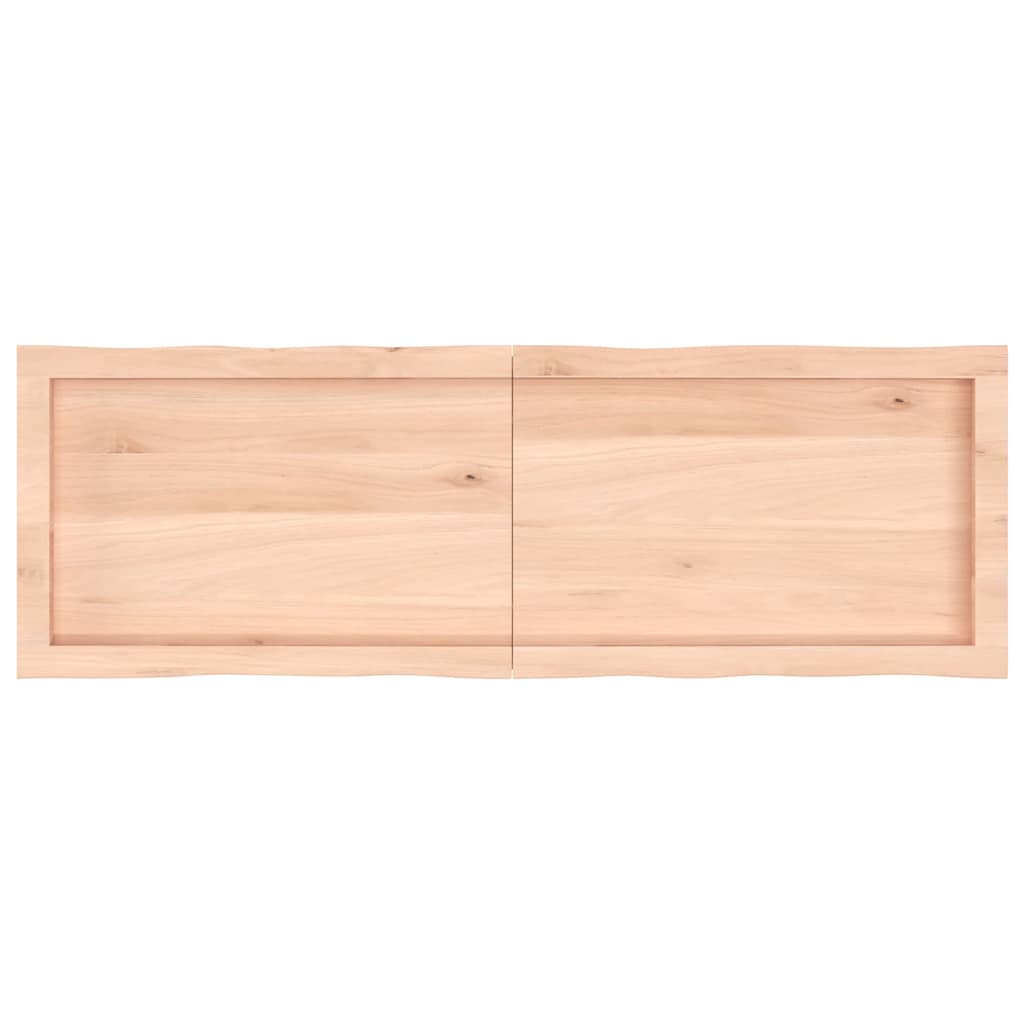 Thumbnail - vidaXL Tischplatte 120x40x(2-4) cm Massivholz Unbehandelt Baumkante