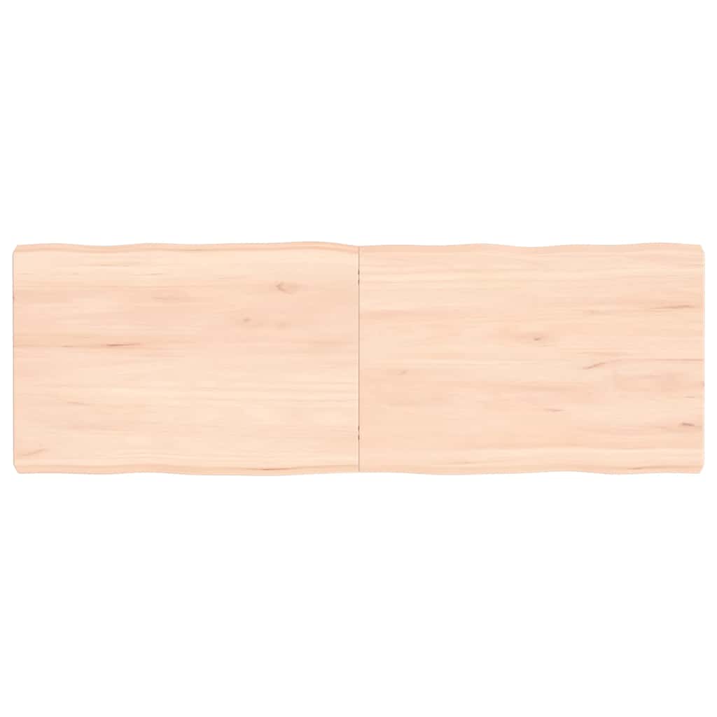 vidaXL Stolní deska 120x40x(2-6)cm neošetřený masivní dřevo živá hrana
