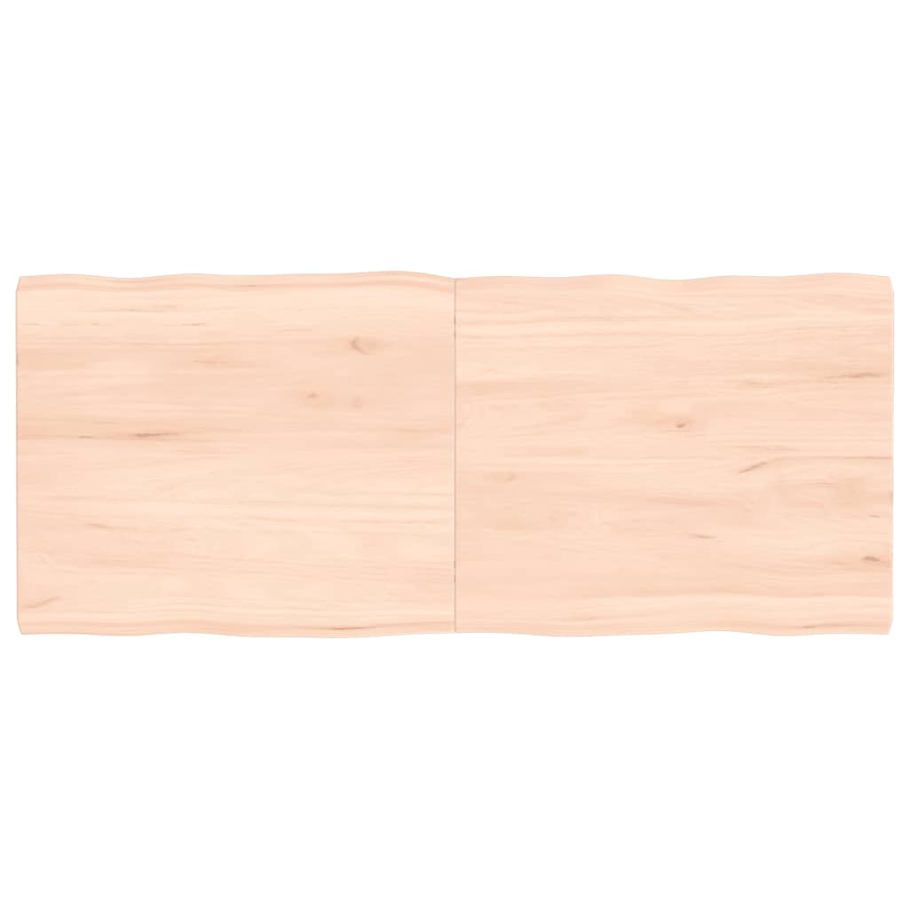 vidaXL Blat masă 120x50x(2-4) cm lemn stejar netratat contur organic