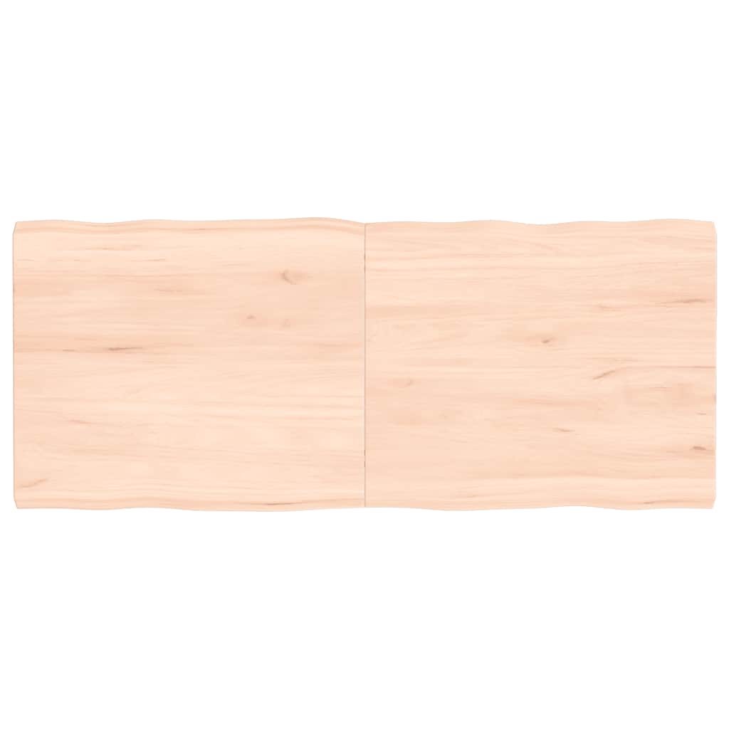 vidaXL Stolní deska 120x50x(2-4)cm neošetřený masivní dřevo živá hrana