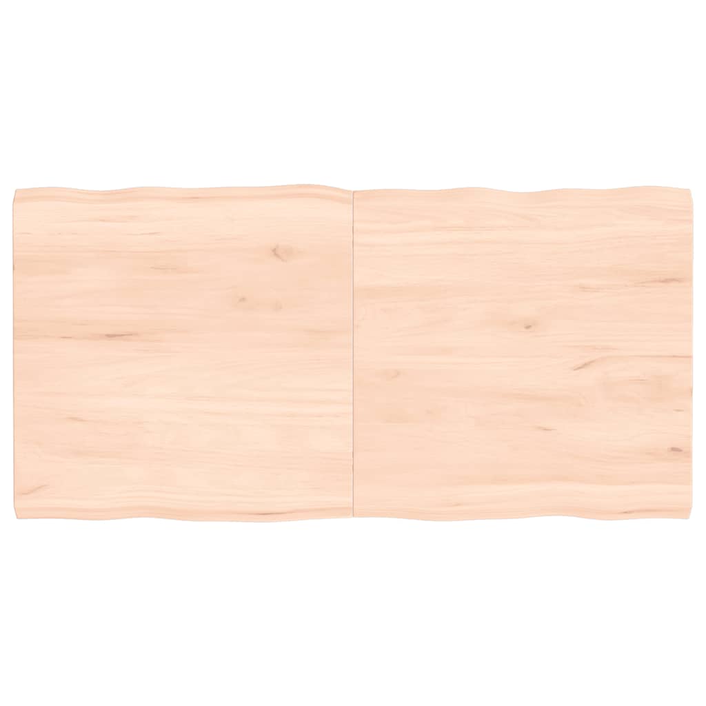 vidaXL Stolní deska 120x60x(2-4)cm neošetřený masivní dřevo živá hrana