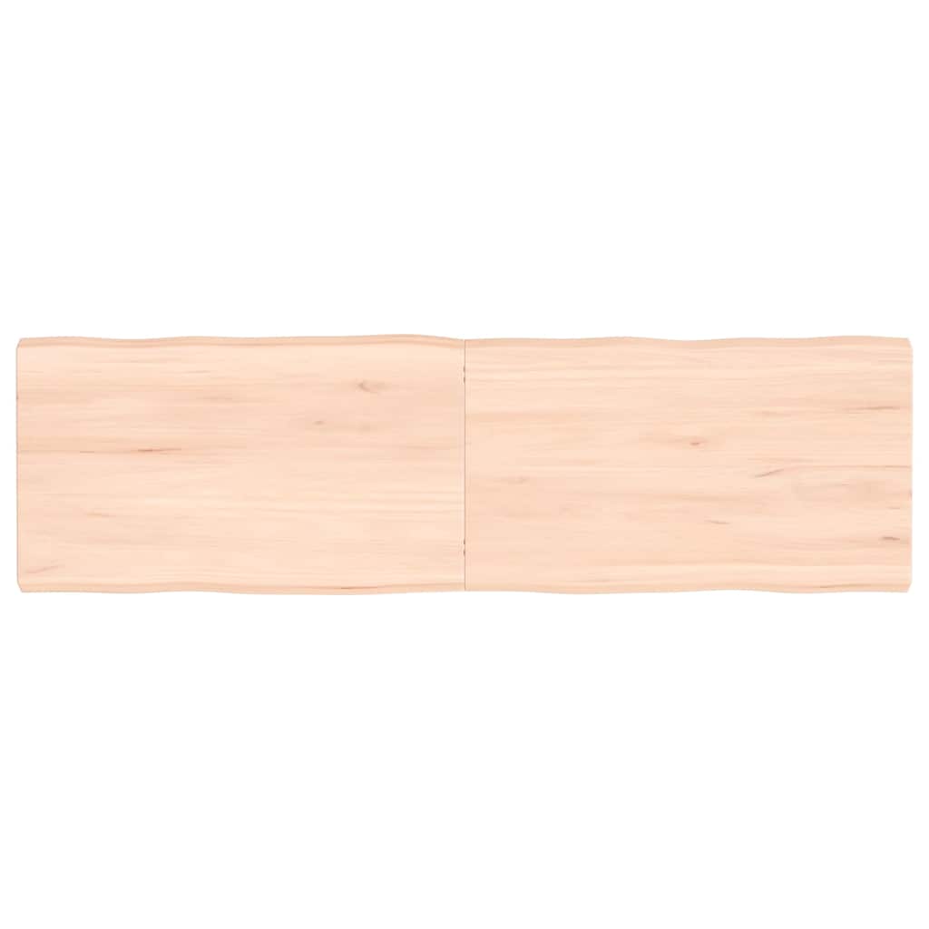vidaXL Stolní deska 140x40x(2-4)cm neošetřený masivní dřevo živá hrana