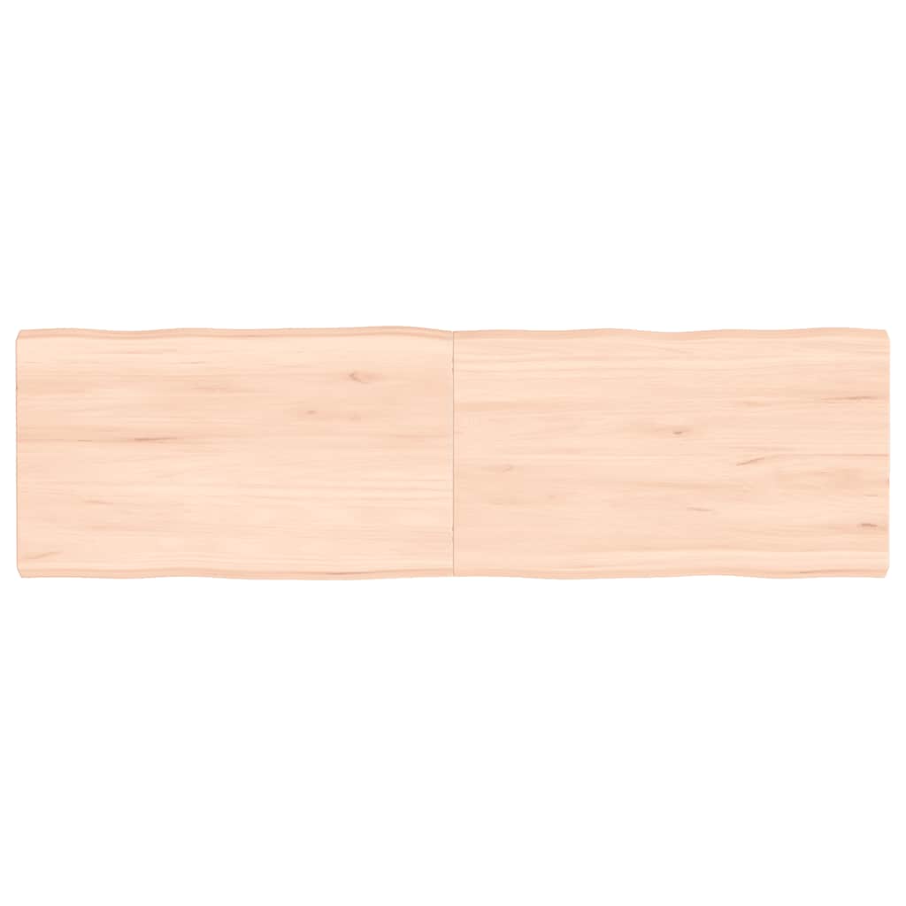 vidaXL Blat masă 140x40x(2-4) cm lemn stejar netratat contur organic