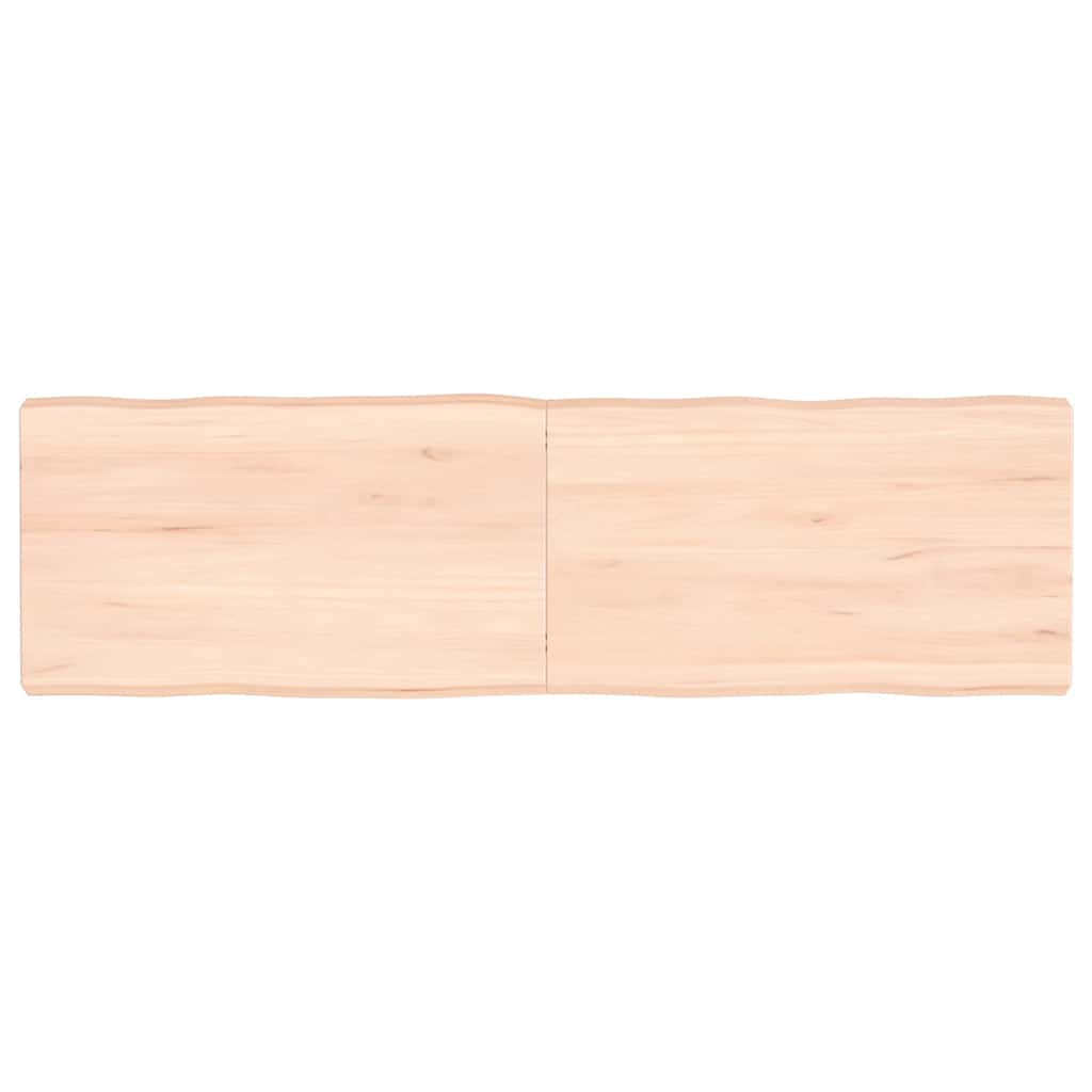 vidaXL Stolní deska 140x40x(2-6)cm neošetřený masivní dřevo živá hrana