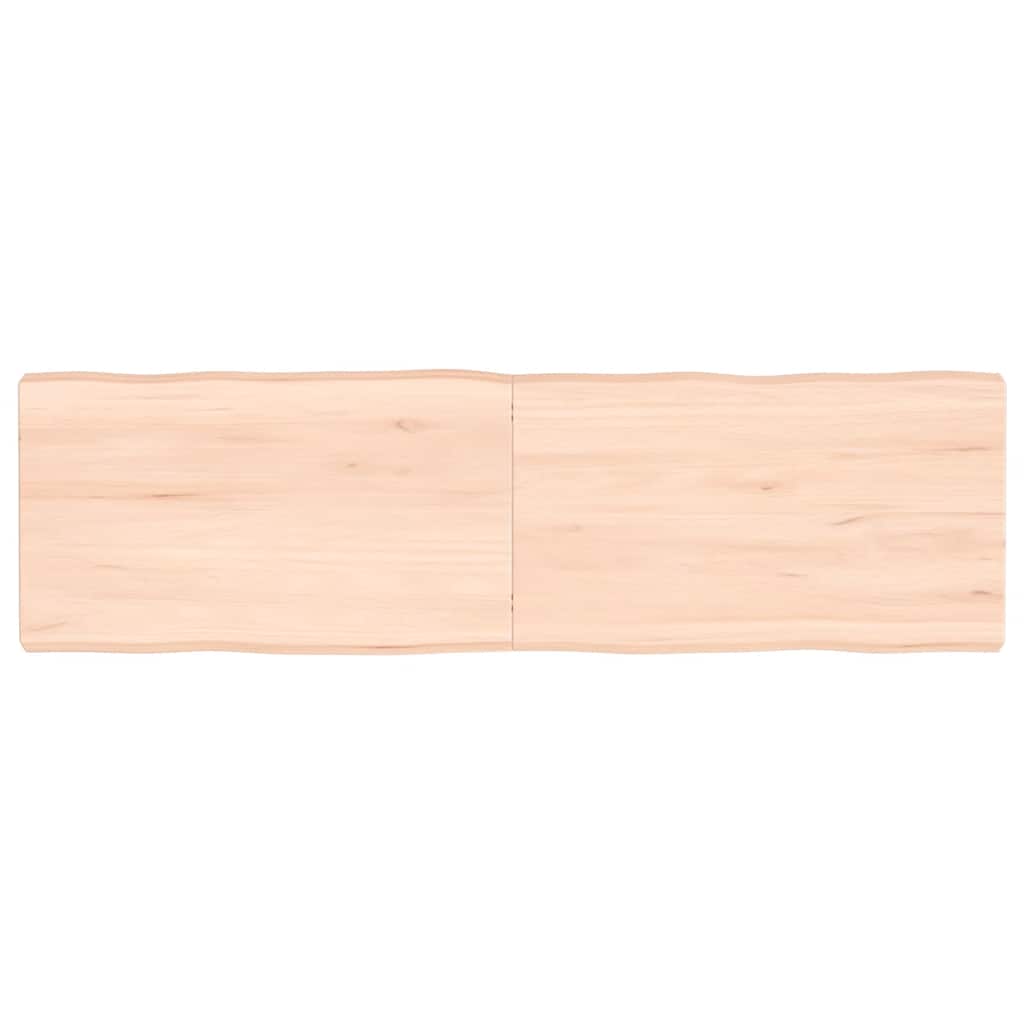 vidaXL Blat masă 140x40x(2-6) cm lemn stejar netratat contur organic