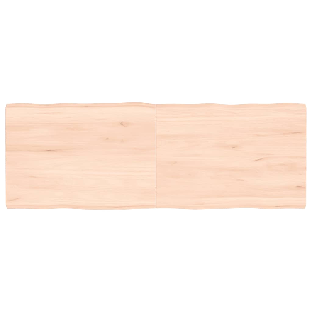 vidaXL Blat masă 140x50x(2-4) cm lemn stejar netratat contur organic