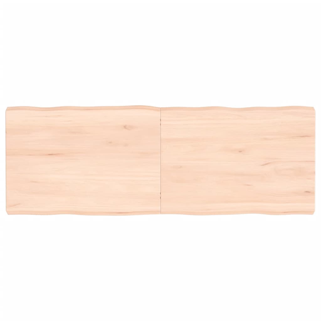 vidaXL Blat masă 140x50x(2-6) cm lemn stejar netratat contur organic