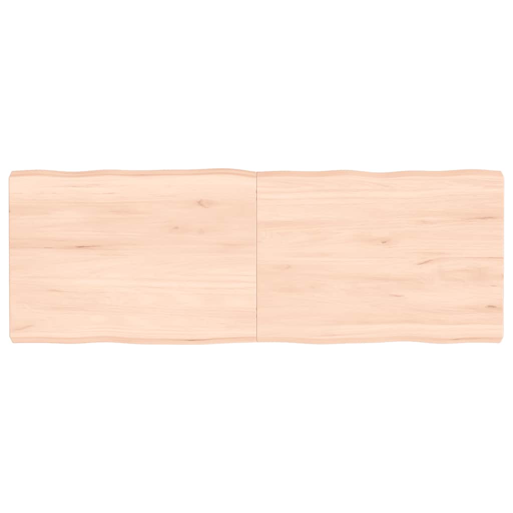 vidaXL Blat masă 140x50x(2-6) cm lemn stejar netratat contur organic