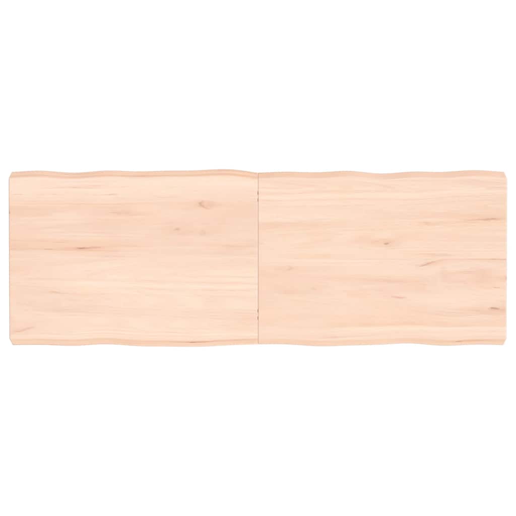 Thumbnail - vidaXL Tischplatte 140x50x(2-6) cm Massivholz Unbehandelt Baumkante
