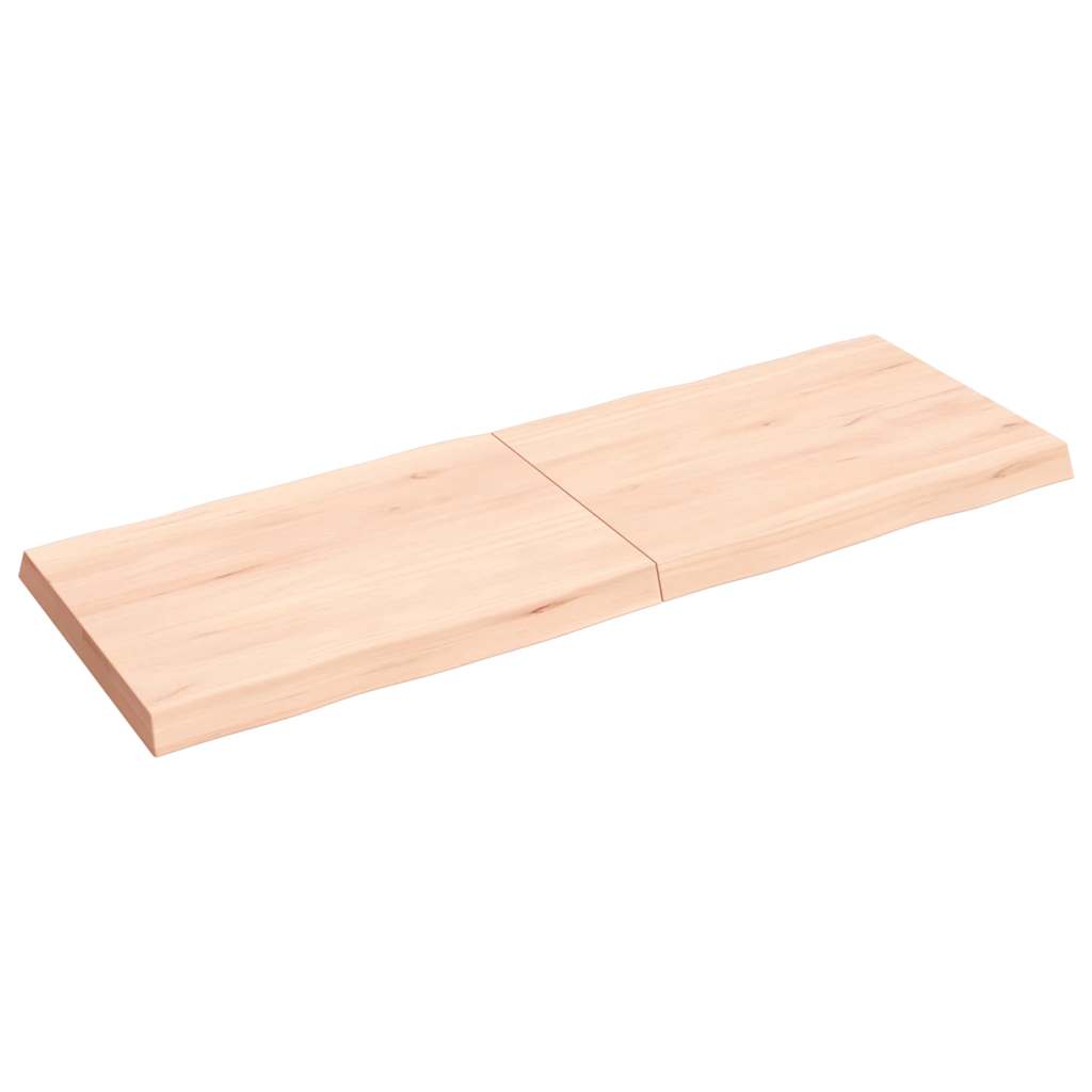 vidaXL Blat masă 140x50x(2-6) cm lemn stejar netratat contur organic
