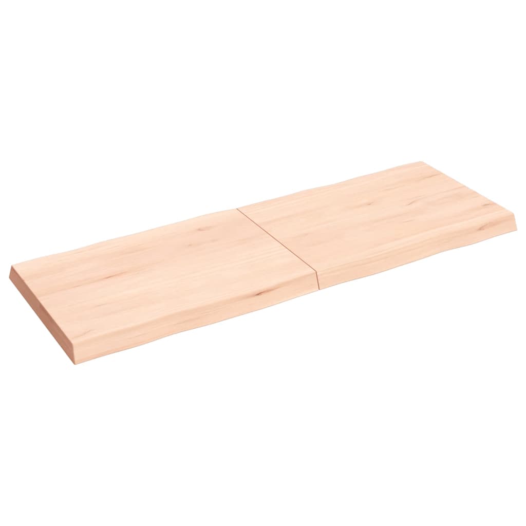 Thumbnail - vidaXL Tischplatte 140x50x(2-6) cm Massivholz Unbehandelt Baumkante