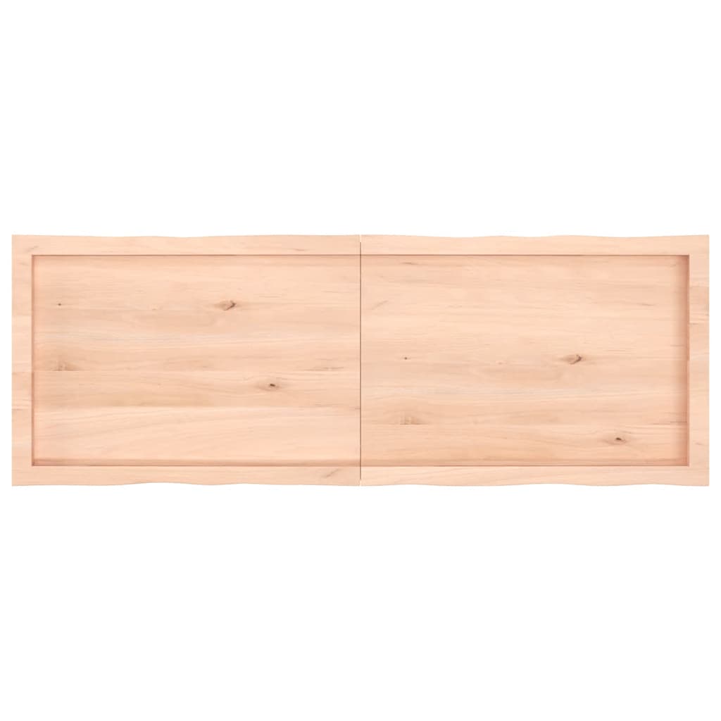 Thumbnail - vidaXL Tischplatte 140x50x(2-6) cm Massivholz Unbehandelt Baumkante