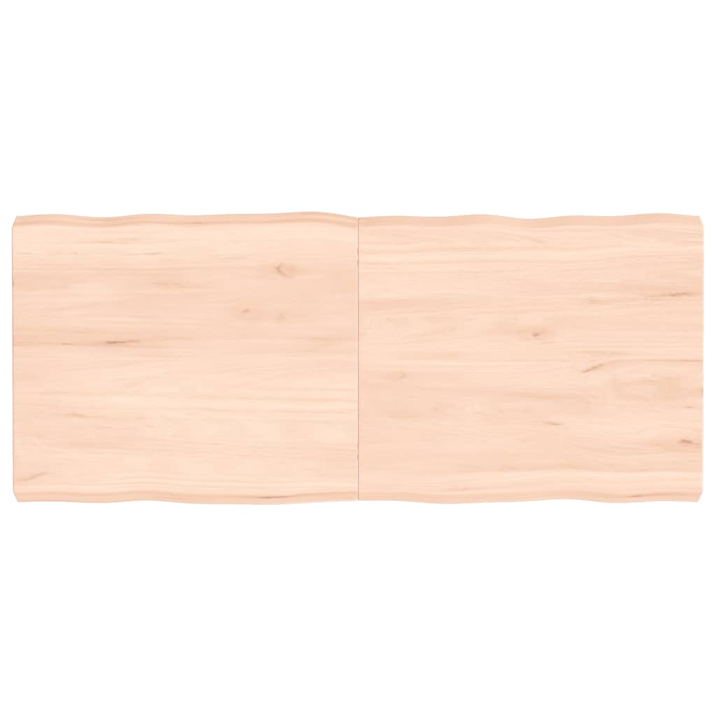 Stolní deska 140x60x(2-6)cm neošetřený masivní dřevo živá hrana