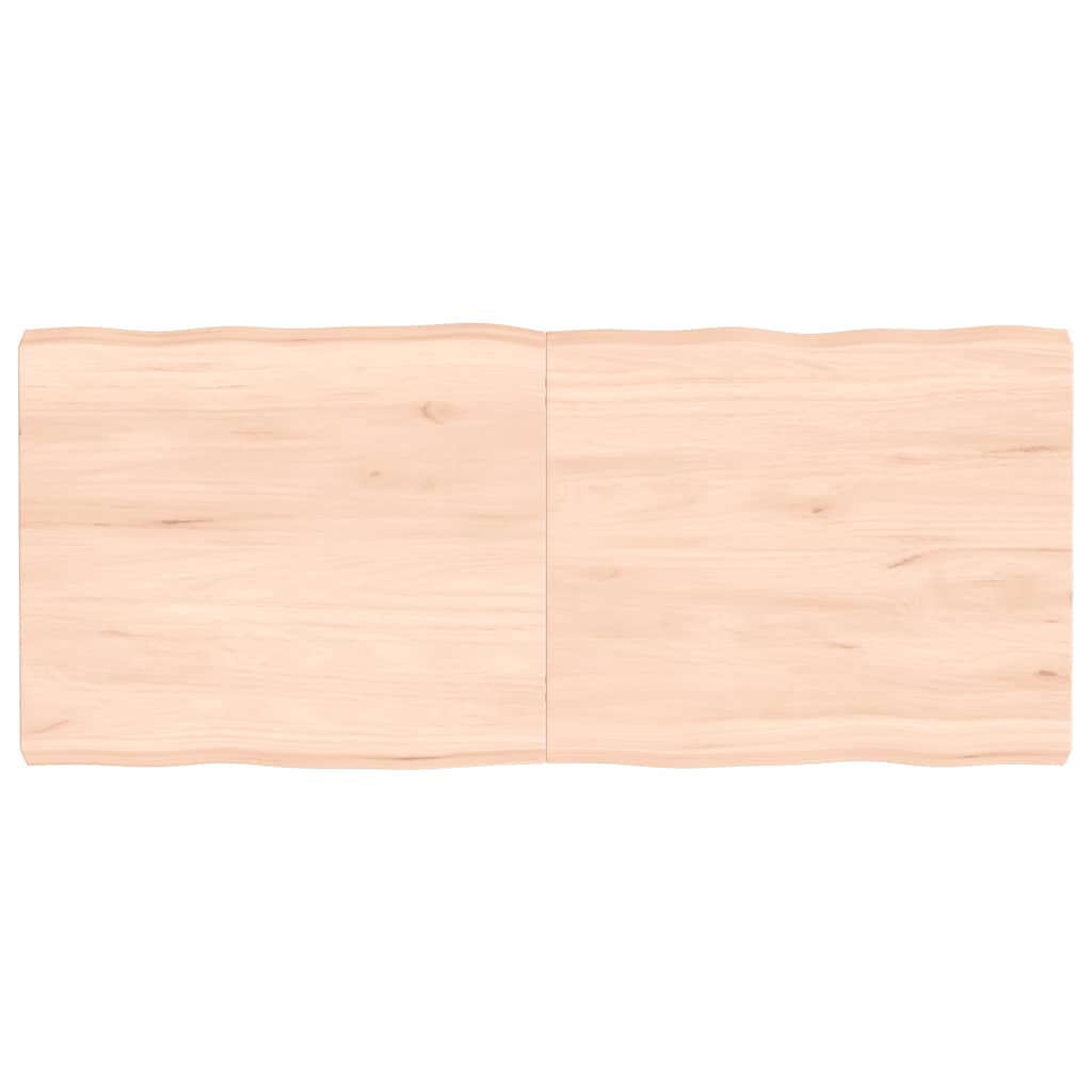 vidaXL Stolní deska 140x60x(2-6)cm neošetřený masivní dřevo živá hrana