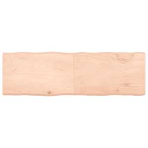 Stolní deska 120x50x(2-6)cm neošetřený masivní dřevo živá hrana - obrázek 1