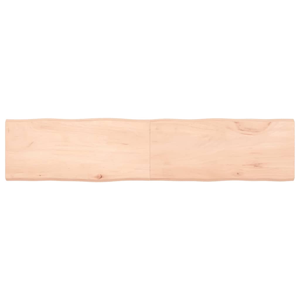 vidaXL StolnĂ­ deska 180x40x(2-4)cm neoĹˇetĹ™enĂ˝ masivnĂ­ dĹ™evo ĹľivĂˇ hrana