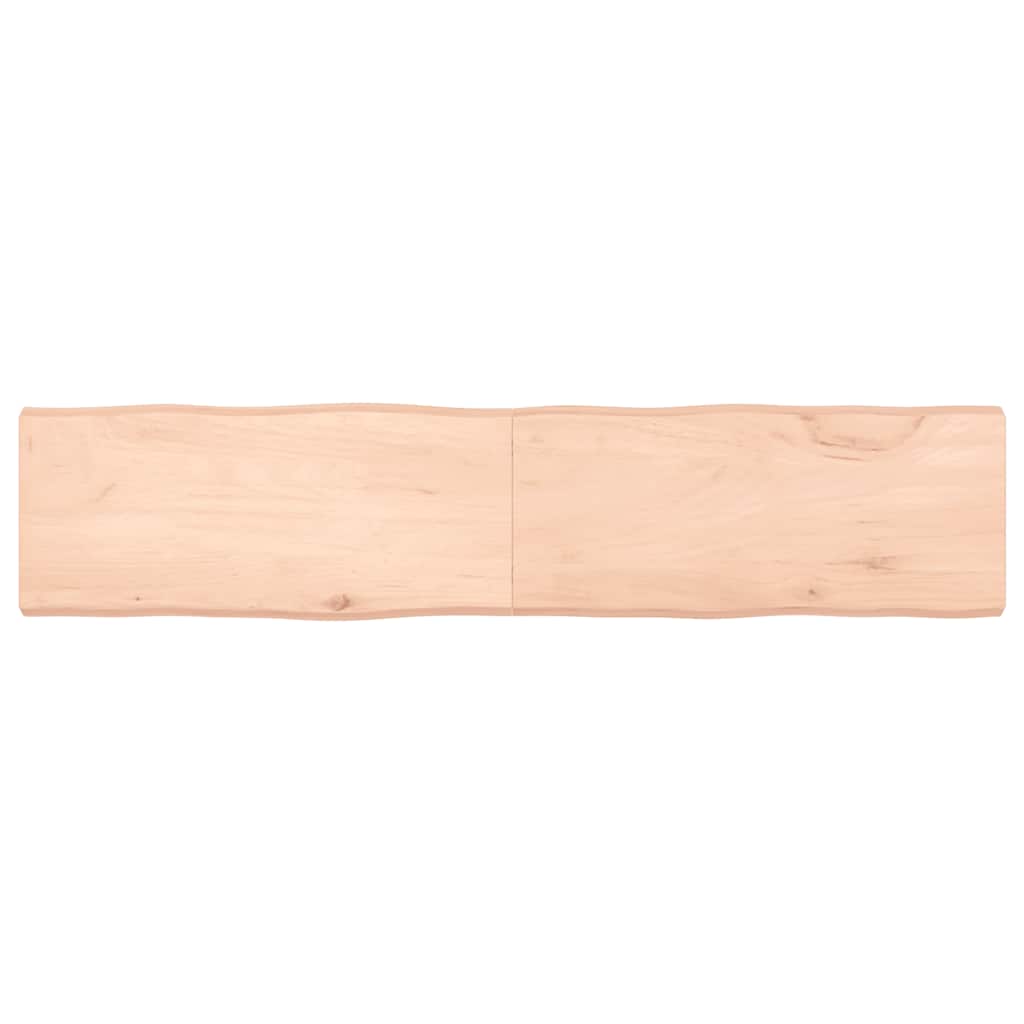 vidaXL Tischplatte 180x40x(2-6) cm Massivholz Unbehandelt Baumkante