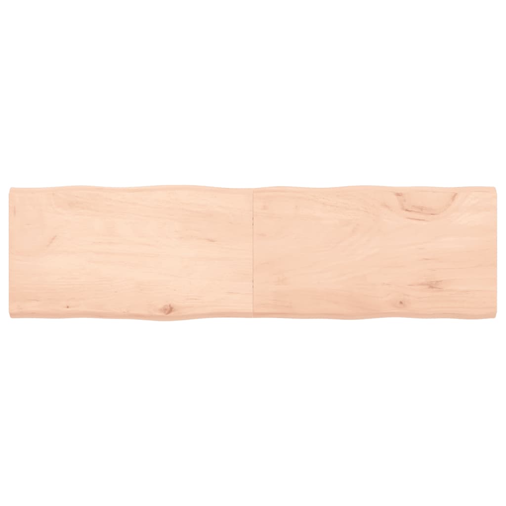 vidaXL StolnĂ­ deska 180x50x(2-4)cm neoĹˇetĹ™enĂ˝ masivnĂ­ dĹ™evo ĹľivĂˇ hrana